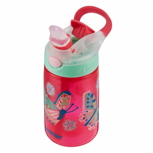 Butelka dla dzieci na wodę Contigo Gizmo Flip 420 ml - sparkles white butterfly