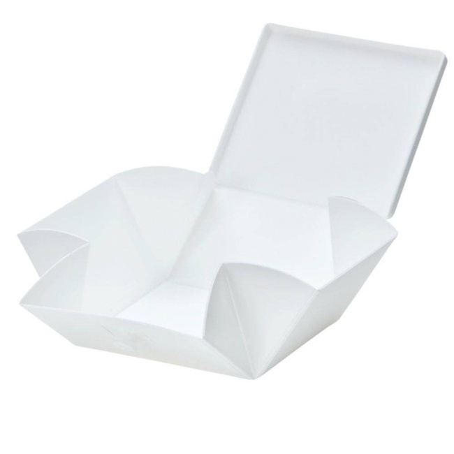 No.02 składany lunchbox z opaską Uhmm - white / black