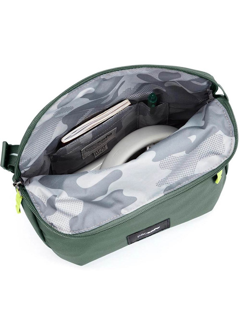 Torba antykradzieżowa z klapą Pacsafe GO Saddle Crossbody - spruce green