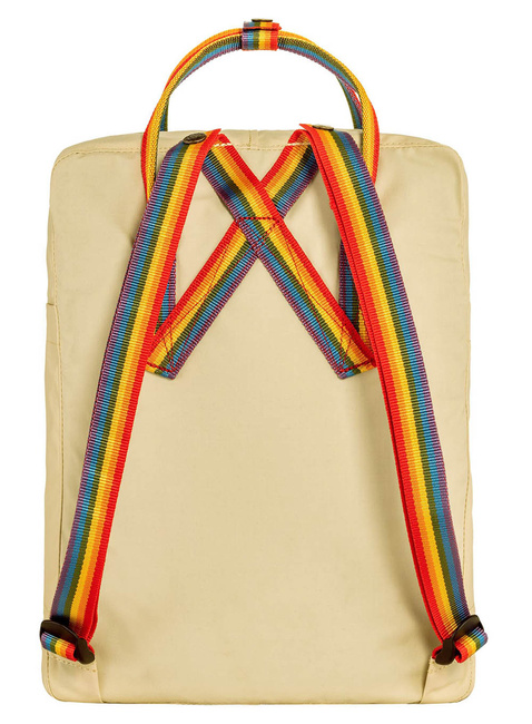 Plecak Fjallraven Kanken Rainbow - light oak / rainbow pattern