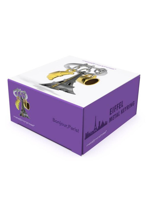 Brelok do kluczy zawieszka Metalmorphose wieża Eiffla - czarny