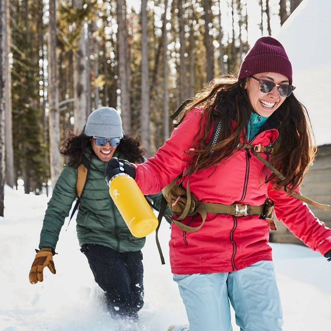 Butelka termiczna 946 ml Wide Mouth Flex Cap Hydro Flask - sunflower