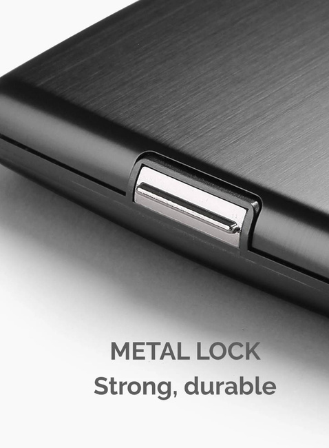 Portfel aluminiowy Ogon Designs Stockholm Smart Case V3 - black