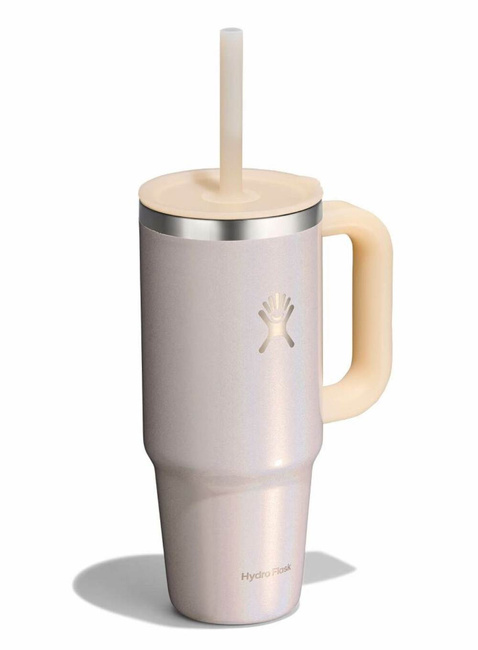 Kubek termiczny ze słomką Hydro Flask Travel Tumbler 710 ml - glimmer cream