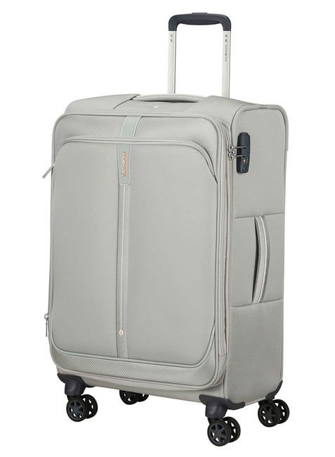 Walizka średnia poszerzana Samsonite Popsoda - light grey