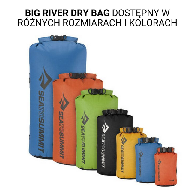 Wodoszczelny worek Big River Dry Bag 65 l Sea to Summit - black