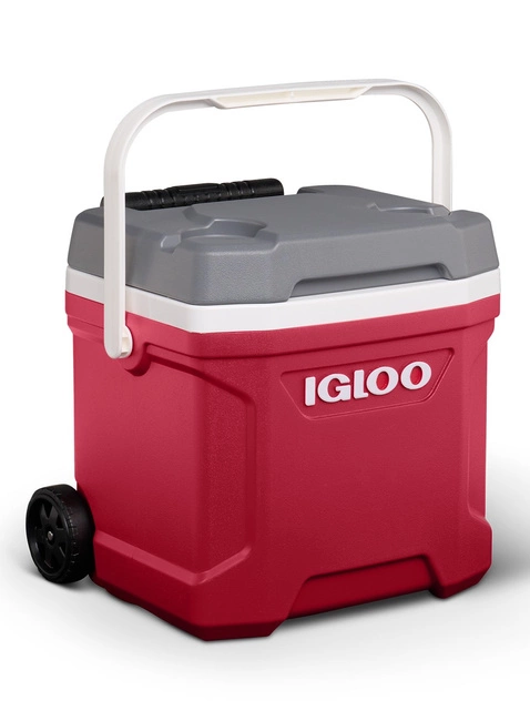 Lodówka turystyczna na kółkach Igloo Latitude Roller 15 l - indigo red / grey