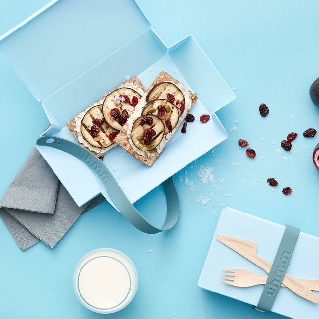 No.01 pudełko z opaską na drobiazgi Uhmm - light blue / mint