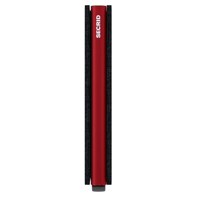 Portfel ochrona RFID Secrid matte Slimwallet - black / red