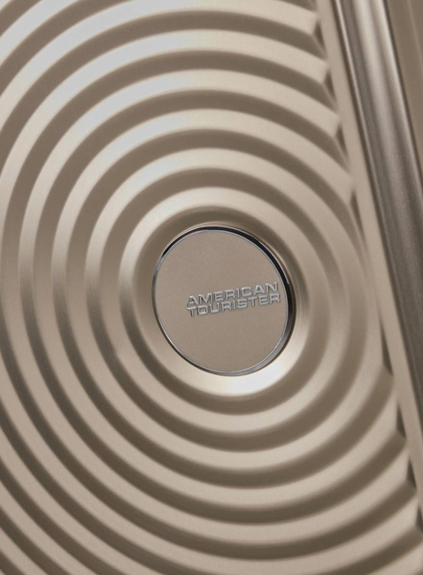 Walizka średnia American Tourister Soundbox Alu - bronze