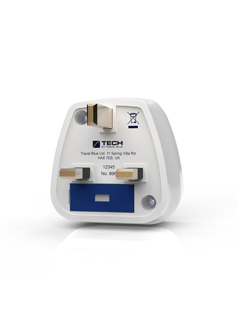 Adapter podróżny z uziemieniem Travel Blue Europa - UK (2 Pin)