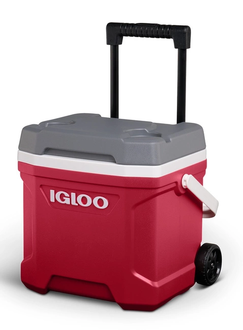 Lodówka turystyczna na kółkach Igloo Latitude Roller 15 l - indigo red / grey