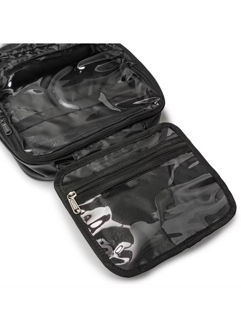 Rozkładana kosmetyczka damska Puccini Fashion - czarny