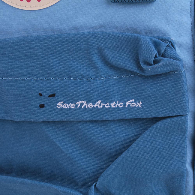 Plecak Fjallraven Kanken Mini Save the Arctic Fox - lake blue/air blue