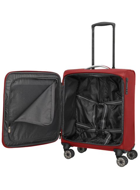 Walizka kabinowa Travelite Jetpack Max 4W Cabin - red
