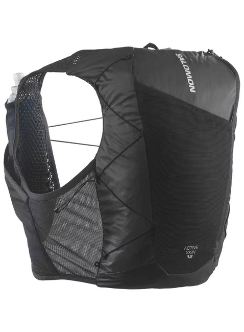 Kamizelka do biegania Salomon Active Skin 12 - black / metal