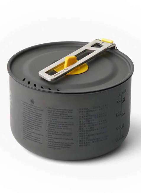 Garnek z uchwytem Sea to Summit Frontier 1,3 l - anodised grey / sulphur