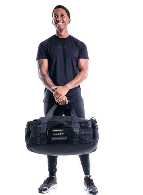 Plecak sportowy torba Built For Athletes Hyrox x BFA Backpack 60 l - black / yellow