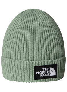 Czapka dziecięca The North Face Kids Logo Box Cuffed Beanie - slate moss