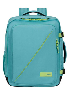 Plecak kabinowy American Tourister Take2Cabin M - dusty turquoise / lime