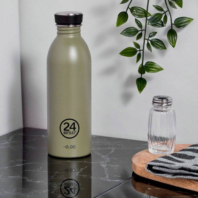 Butelka stalowa na napoje 24Bottles Urban 500 ml - amber deco