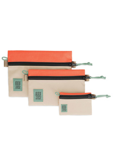 Zestaw 3 saszetek Topo Designs Accessory Bags - almond / emberglow
