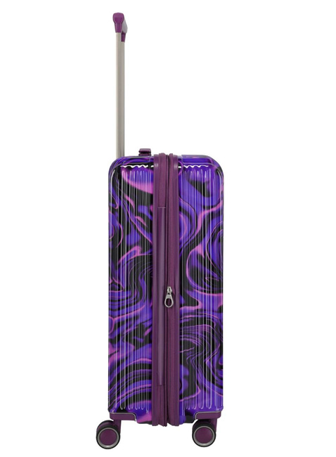 Walizka średnia poszerzana Travelite Lascana - purple swirl