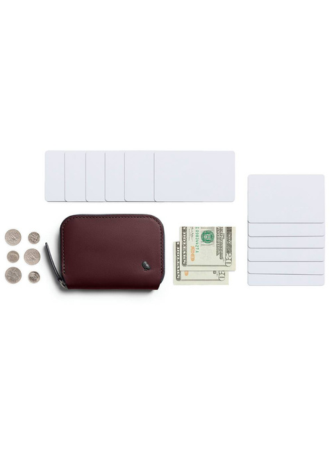 Portfel skórzany unisex Bellroy Folio Mini - deep plum
