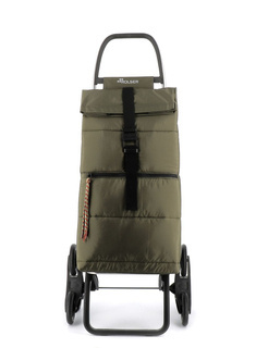Wózek na zakupy Rolser Big Polar z 6 kołami - khaki