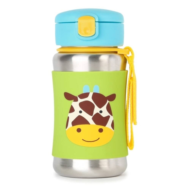 Butelka stalowa wielorazowa na wodę 350 ml Skip Hop Zoo - giraffe
