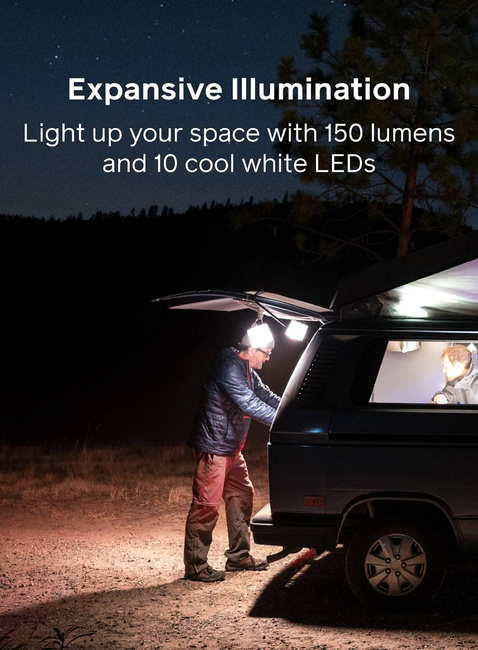 Składana lampa solarna BioLite Luci Charge 150 - clear
