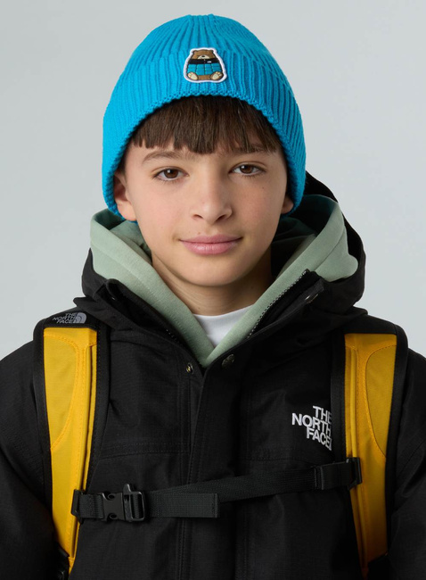 Czapka dziecięca The North Face Kids' TNF Logo Box Cuffed Beanie - meridian blue