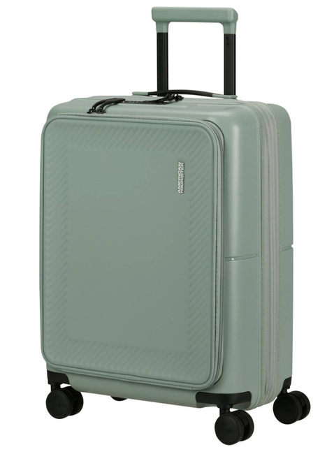Walizka mała American Tourister DashPop EXP  Front Pocket - iceberg green