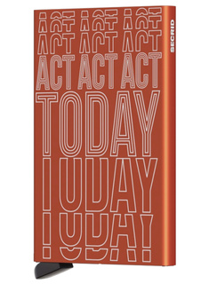 Etui na karty RFID Cardprotector Secrid Laser - act today orange