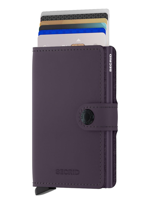 Kompaktowy portfel RFID Secrid Miniwallet Matte - dark purple