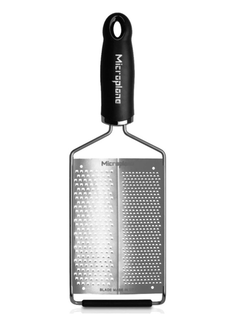 Podwajana tarka Microplane Gourmet Coarse & Fine Grater - black