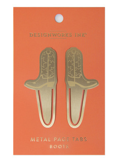 Dwie zakładki do książki Designworks Ink Metal Page Tab - boots