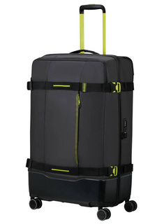 Walizka duża American Tourister Urban Track 79 cm - coated black / lime