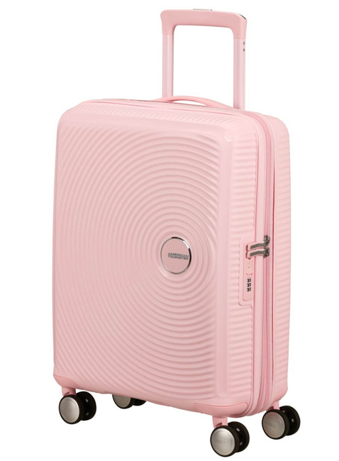 Walizka mała American Tourister Soundbox EXP - pastel pink