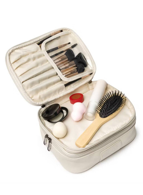 Kosmetyczka damska / kuferek Puccini Fashion - beżowy