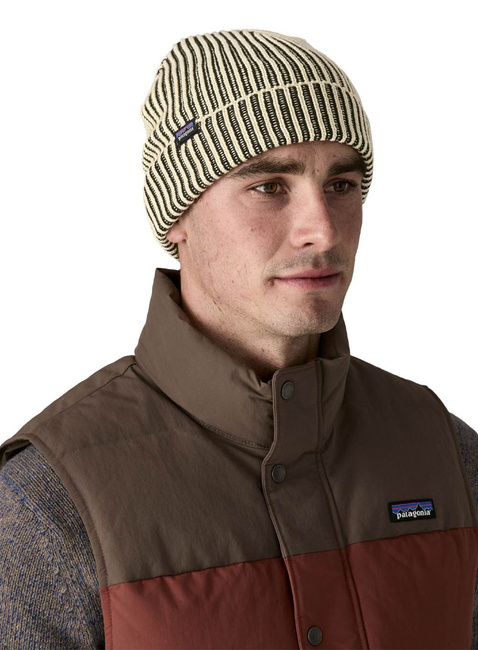 Czapka unisex Patagonia Fisherman's Rolled Beanie - contrast stripe / back