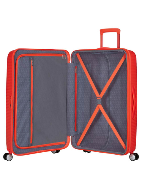 Walizka duża American Tourister SoundBox EXP - neon orange