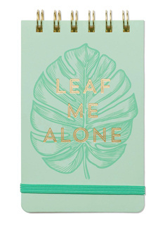 Notatnik Designworks Ink Vintage Sass Notepad 80 stron - leaf me alone