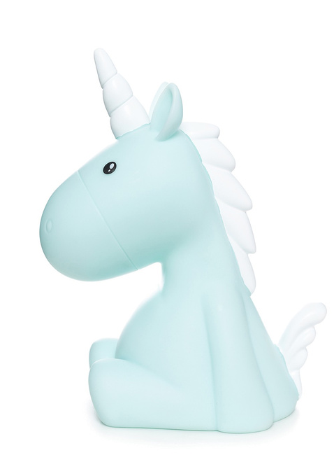 Lampka nocna na baterie Dhink Jednorożec - sky blue