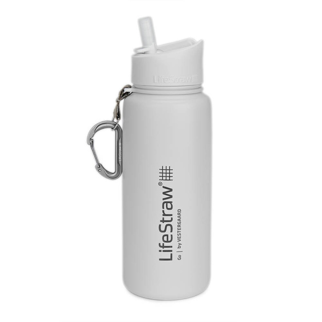 Termoizolacyjna butelka stalowa z filtrem LifeStraw Go 710 ml - white