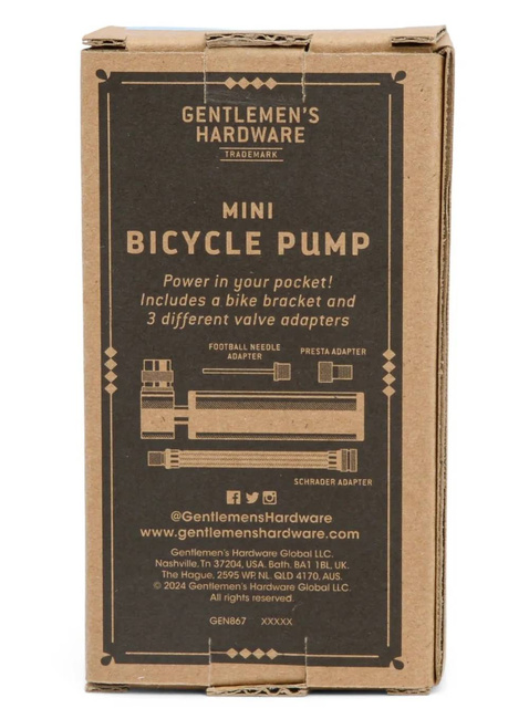 Kompaktowa pompka do roweru Gentlemen's Hardware Mini Bike Pump