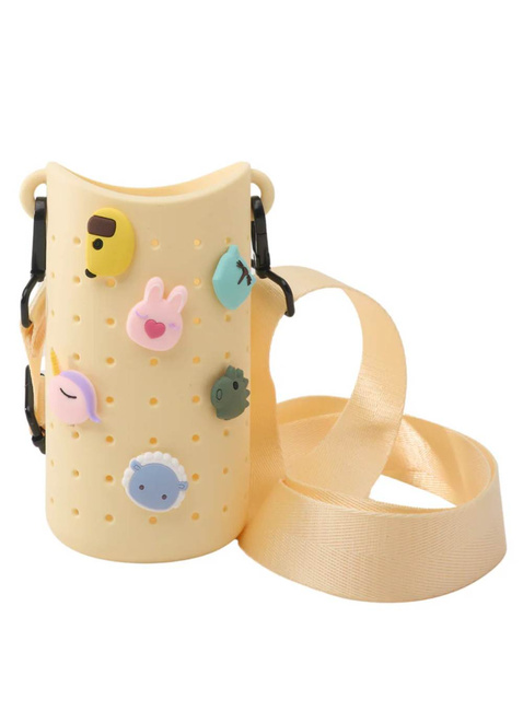 Etui na butelkę z paskiem Asobu Bestie Sling - yellow