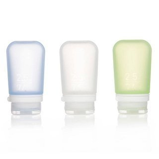 Zestaw 3 buteleczek podróżnych do samolotu na płyny Humangear GoToob+ 3-Pack M