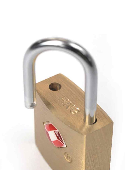 Kłódka bagażowa Travel Blue TSA Approved Suitcase Padlock - Key - gold