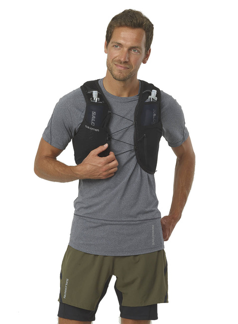 Kamizelka z bidonami unisex Salomon Active Skin 8 - black